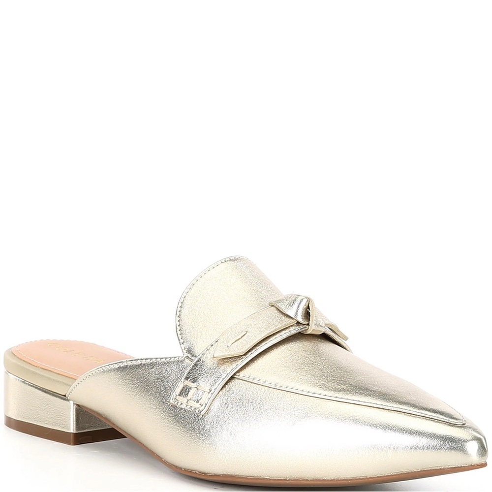 Gold Cole Haan Flats NWT